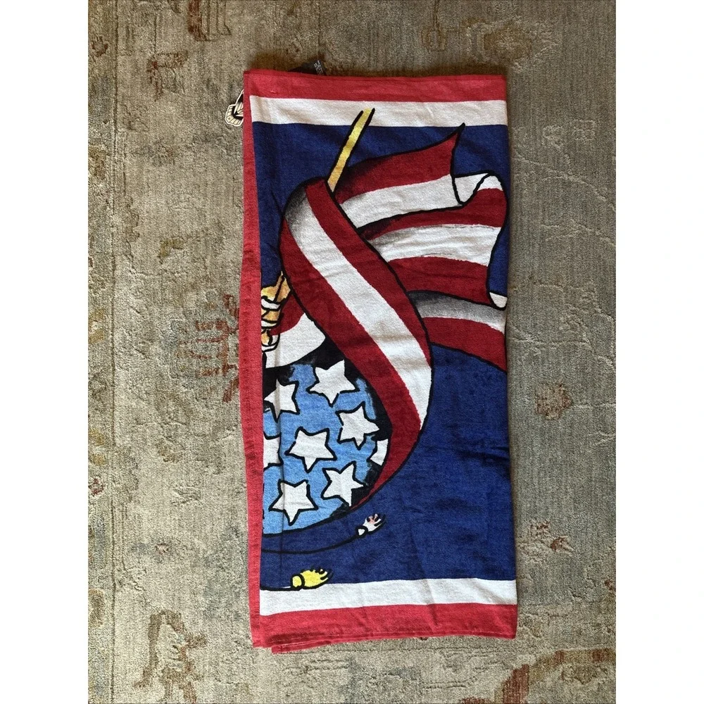 AUTHENTIC USA Flag ED HARDY 100% COTTON‎ BEACH TOWEL, 36